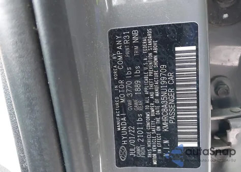 2022 Hyundai Venue Limited из США, поврежденный, VIN KMHRC8A35NU199709